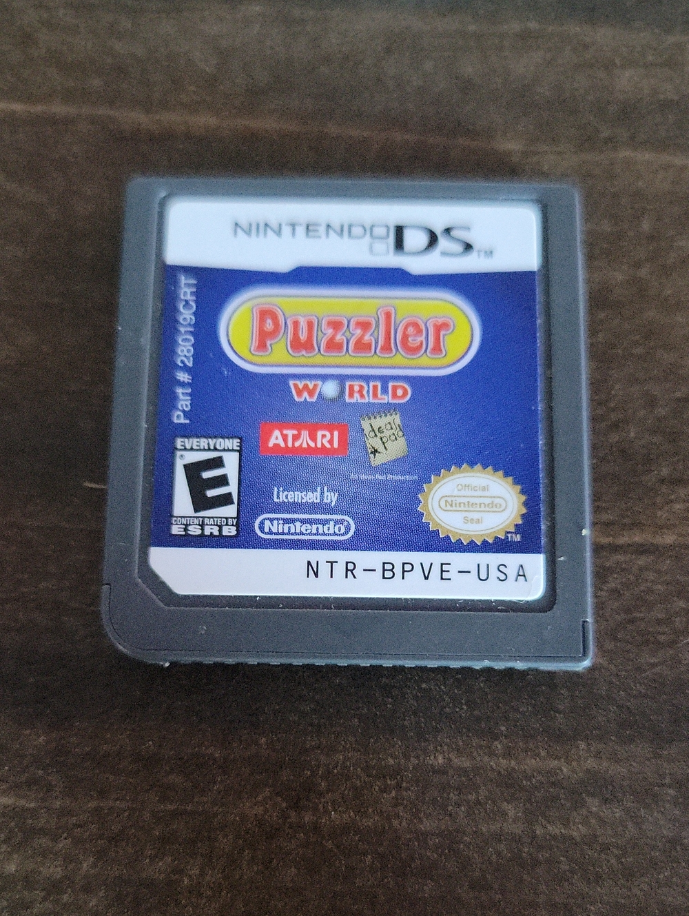 Puzzler World Nintendo DS Game Cartridge - Blue Label